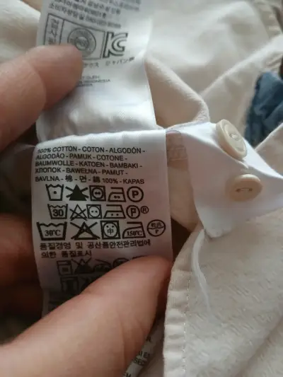 Camisa color crema Levi's M - miniatura 6