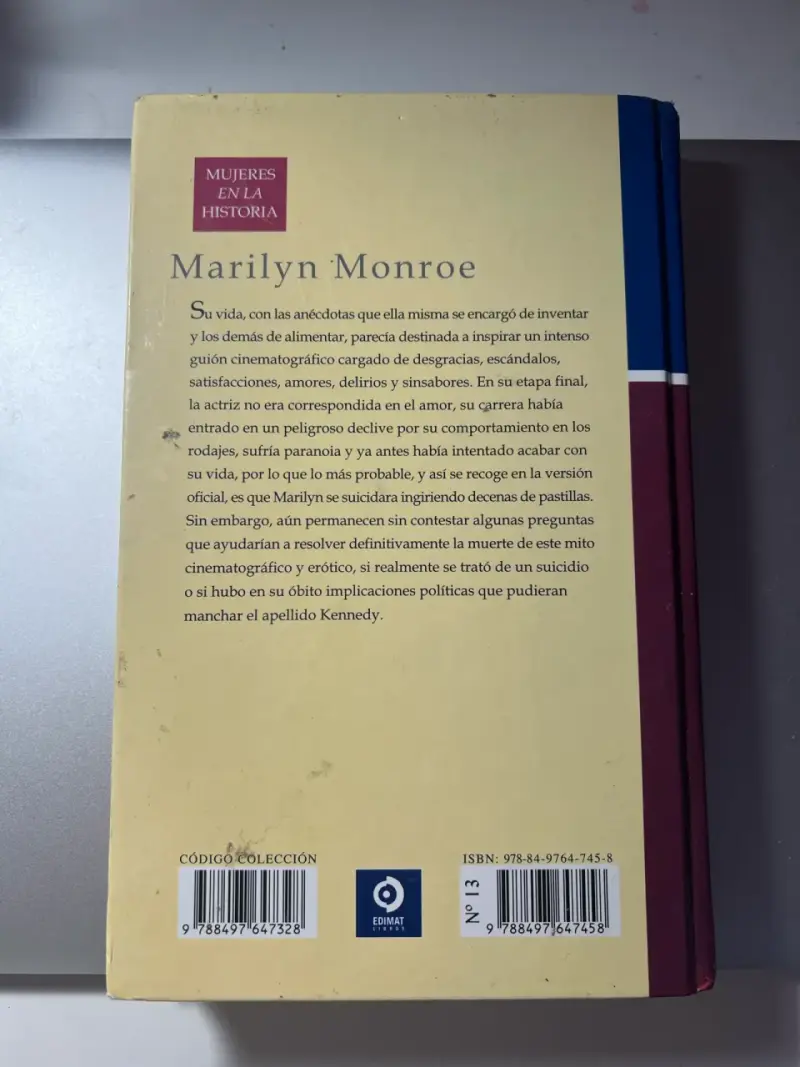 Libro sobre Marilyn Monroe - 2