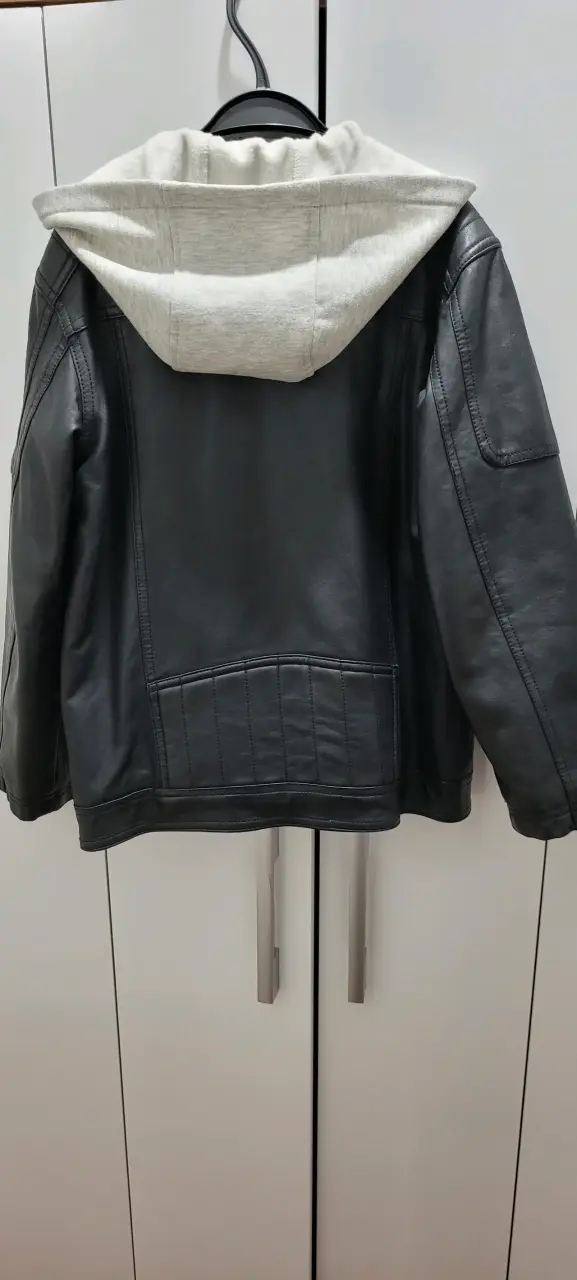 Chaqueta negra de ecocuero niño - 2