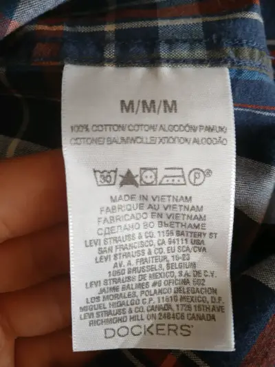 Camisa a cuadros Dockers M - miniatura 6