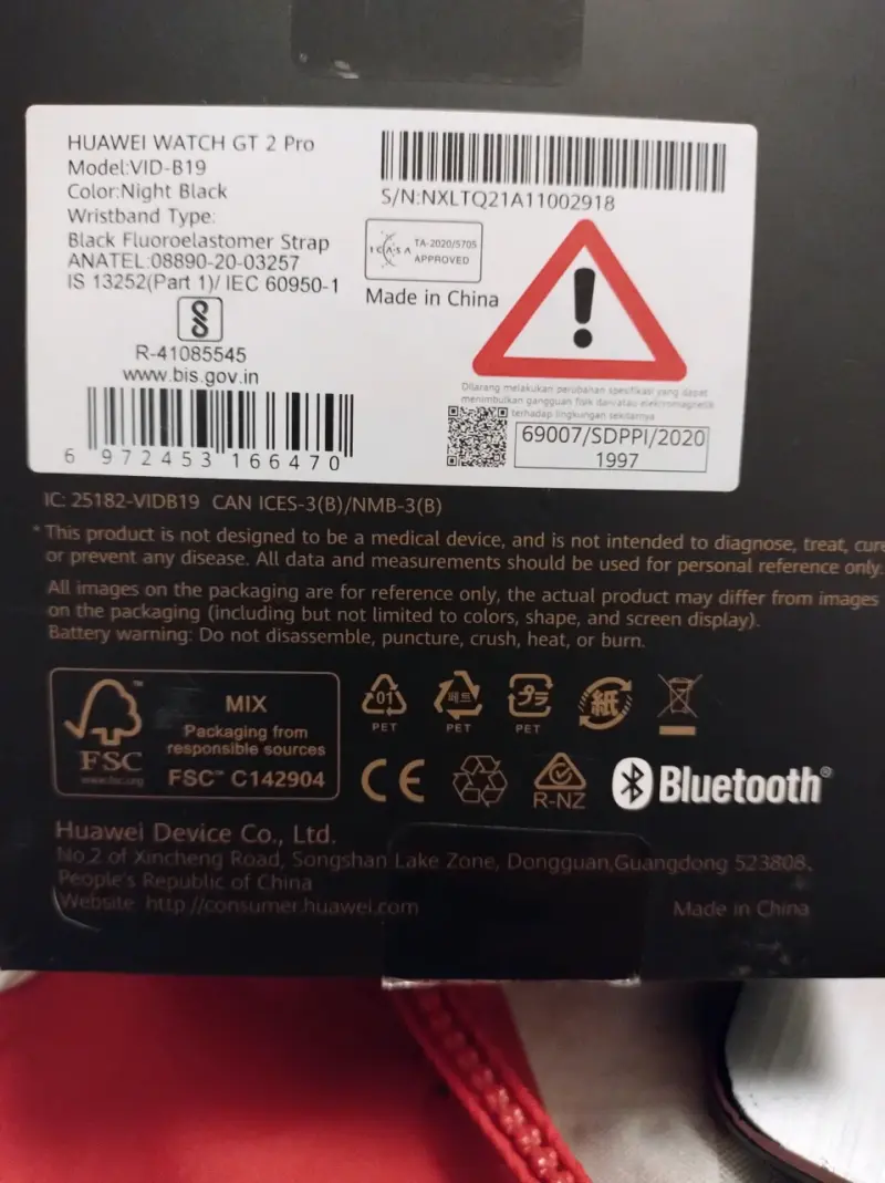 Smartwatch Huawei Watch GT negro - 5