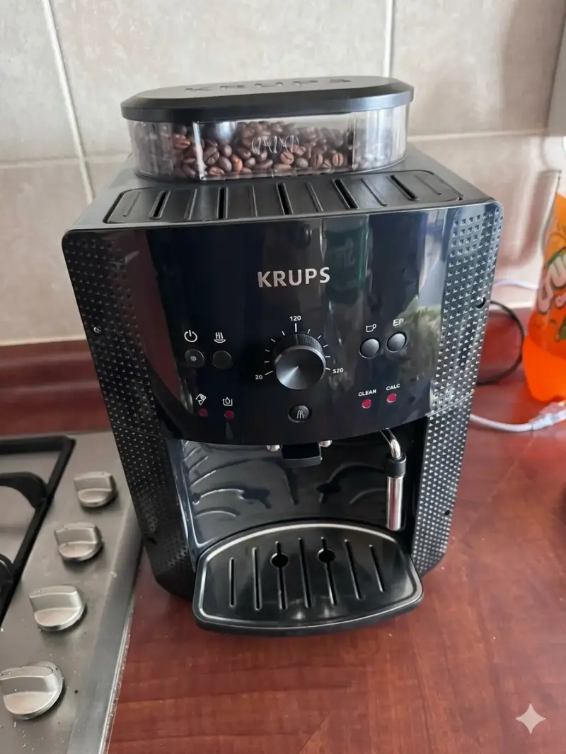 Cafetera automática Krups negra - 1