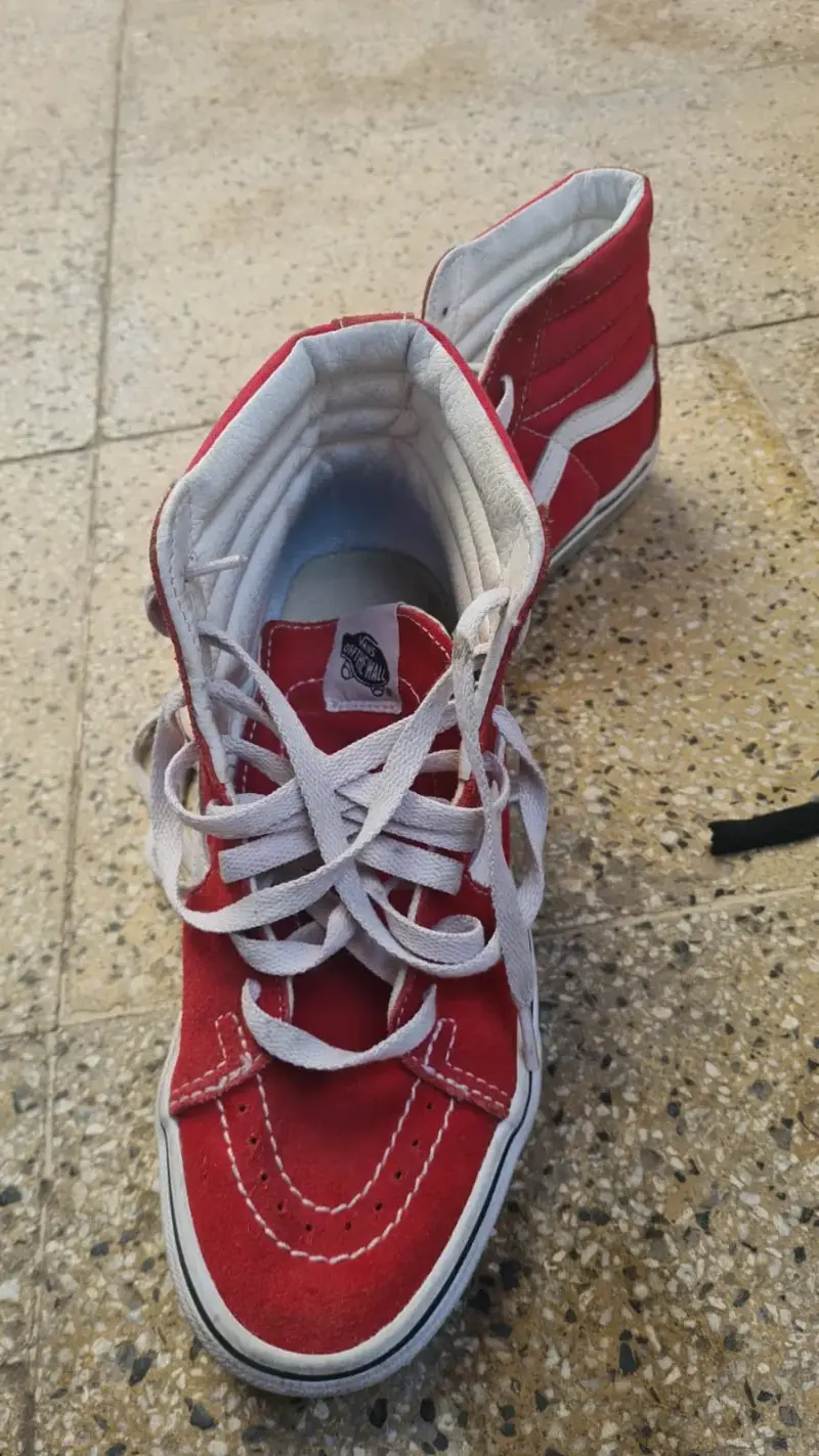 Zapatillas rojas altas vans