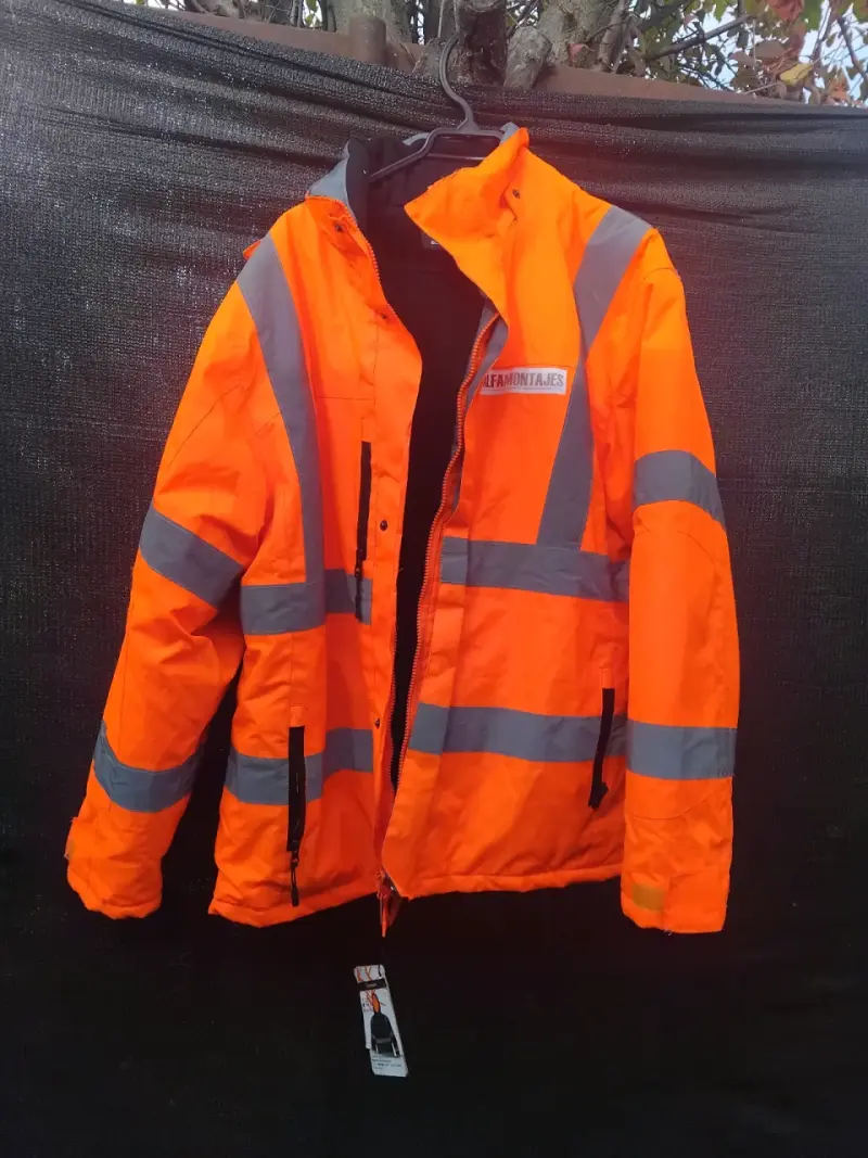 Chaqueta reflectante naranja