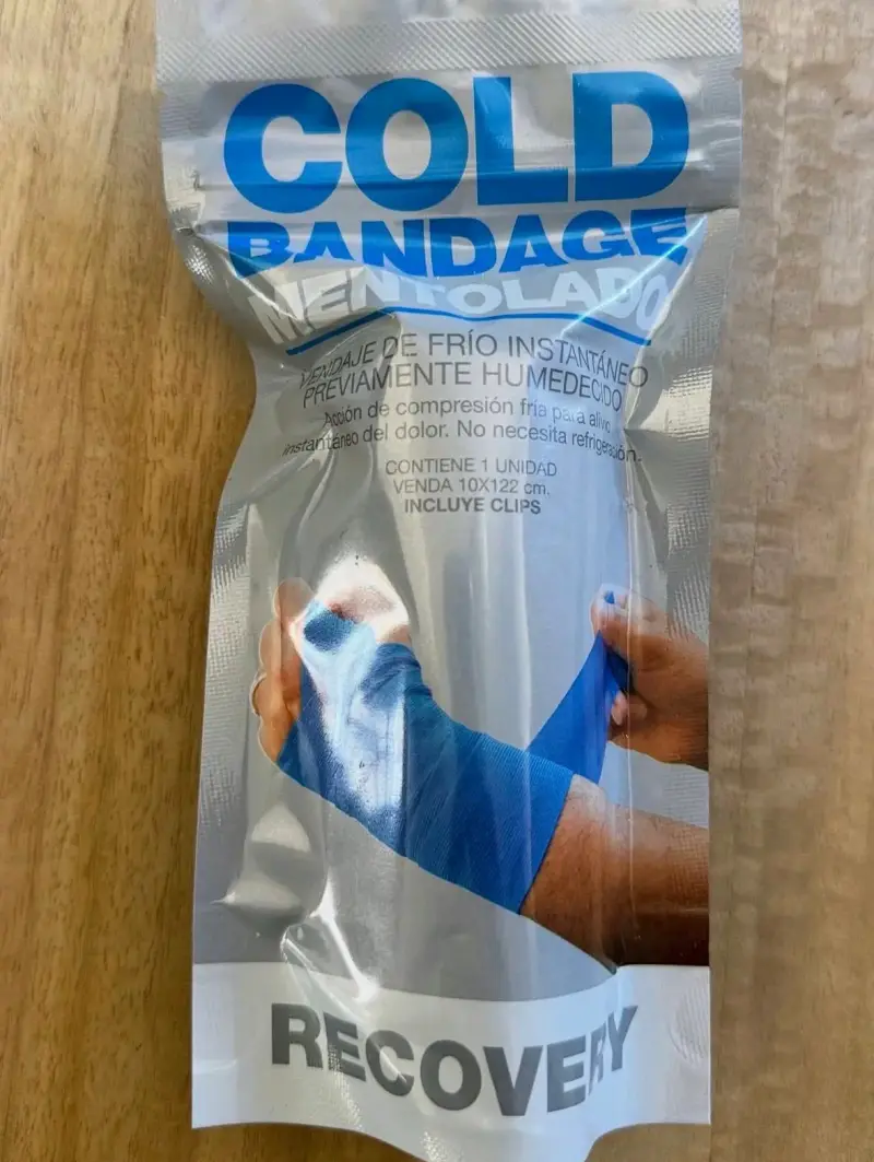 Venda fría mentolada