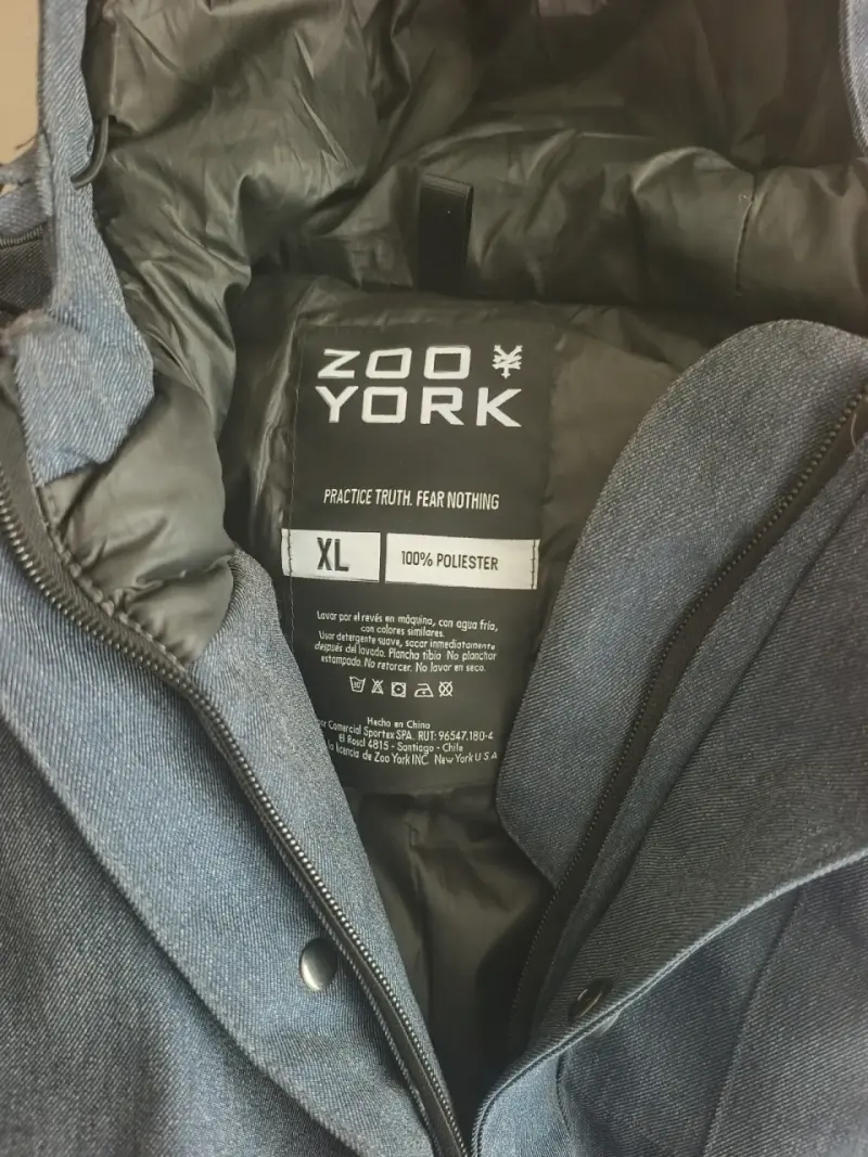 Parka azul Zoo York con capucha Xl - 3