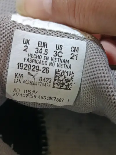 Zapatillas  talla 34.5(21cm) grises deportivas - miniatura 3