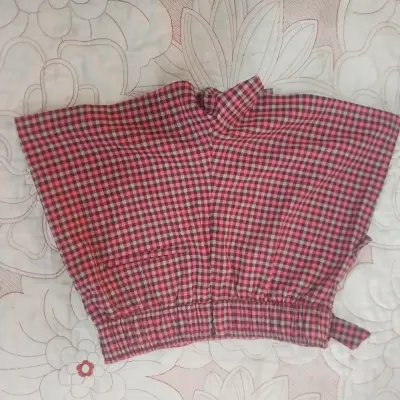 Faldashort a cuadros con cadena - miniatura 3