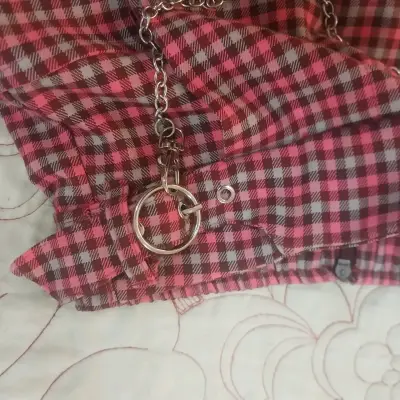 Faldashort a cuadros con cadena - miniatura 5