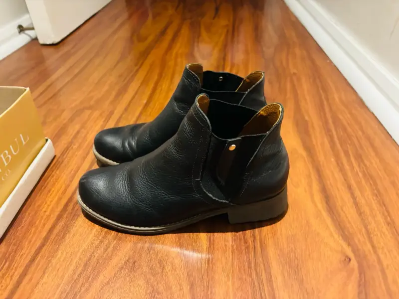 Botines negros de cuero - 2