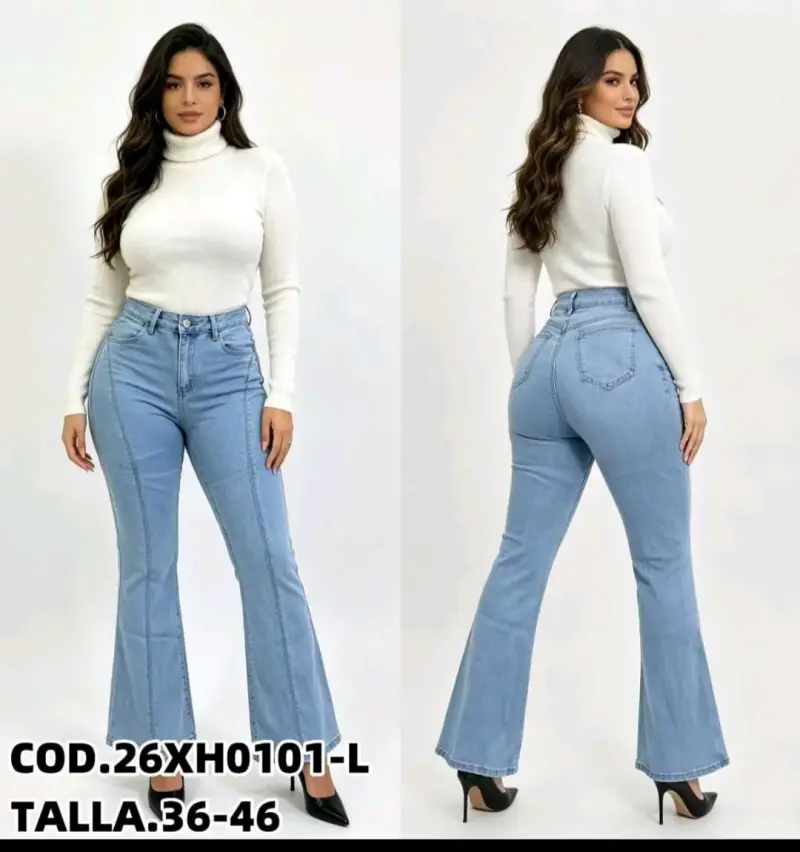 Jeans anchos azul oscuro - 2