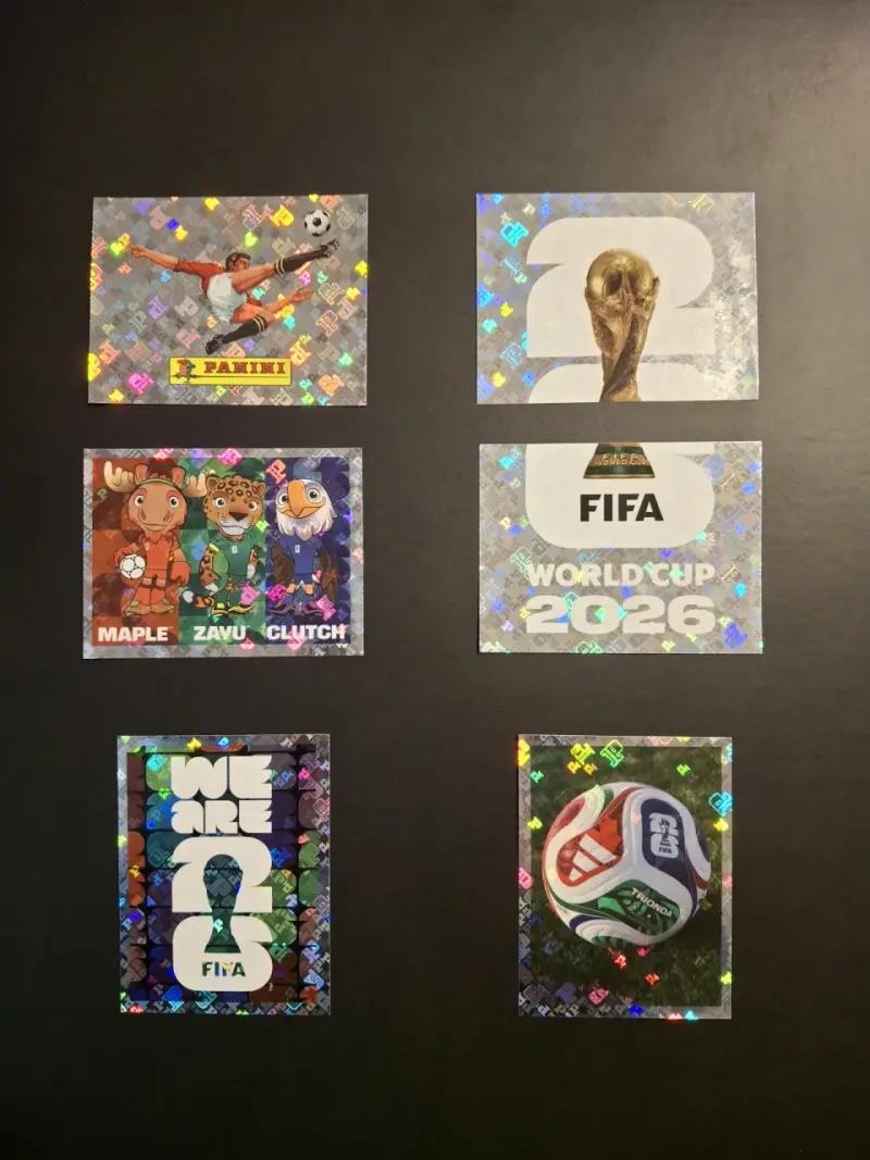 Láminas holográficas álbum mundial 2026 - 1