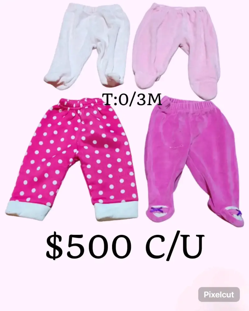 Enteritos de bebé 3M azul y rosado - 5
