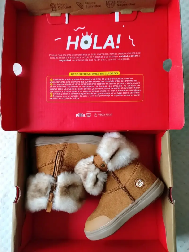 Botas niña con forro de felpa