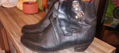Zapatos de Huaso, cuero nacional. - miniatura 1