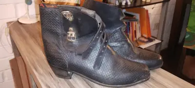 Zapatos de Huaso, cuero nacional. - miniatura 2