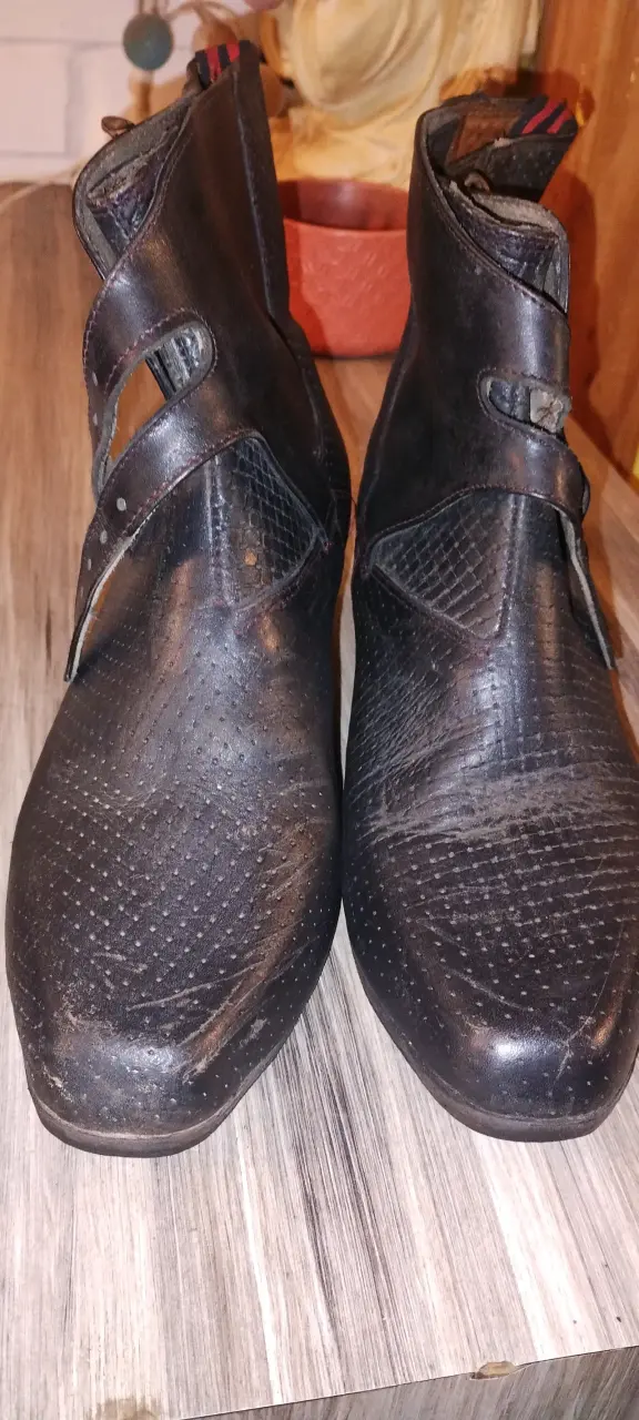 Zapatos de Huaso, cuero nacional. - 3