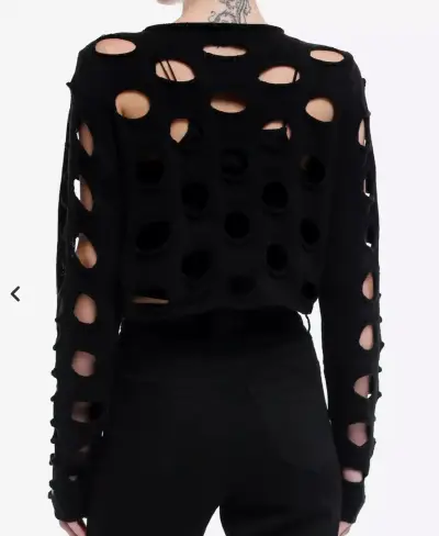 Sweater Hottopic negro - miniatura 2