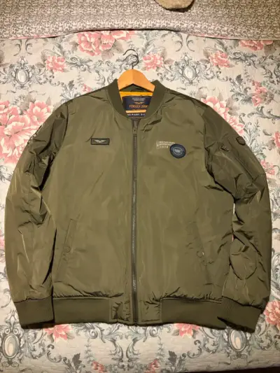 Chaqueta Ferouch bomber verde oliva - miniatura 1