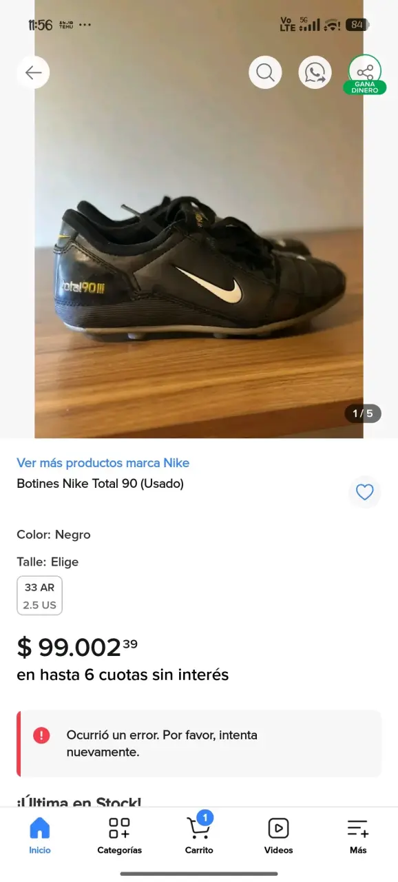 Zapatos de fútbol negros Nike - 3
