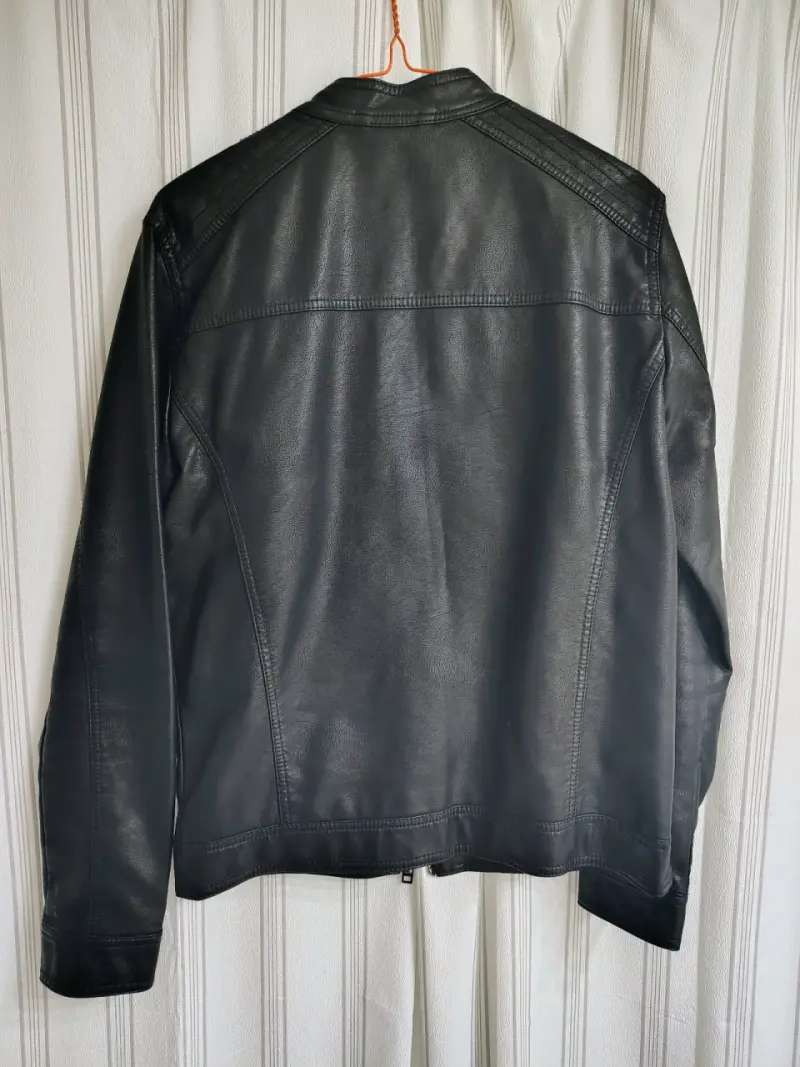 Chaqueta de cuero negra Jack & Jones - 3