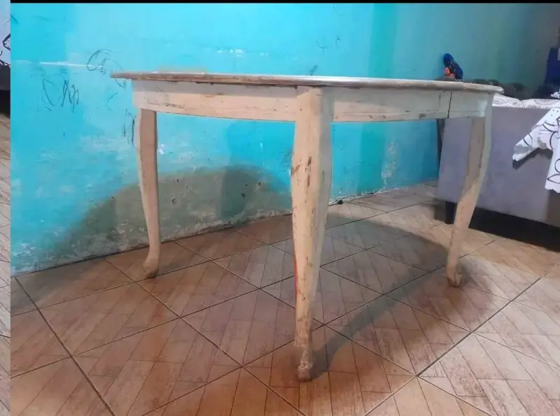 Mesa de comedor ovalada vintage normando - 2