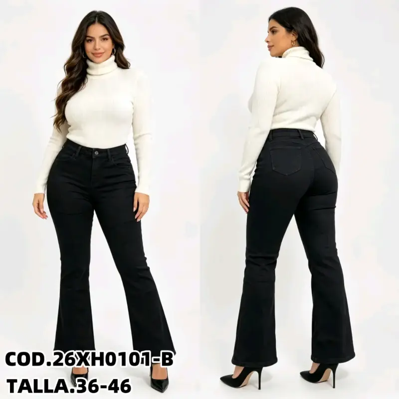 Jeans negros de mujer - 5