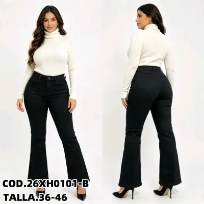 Jeans negros de mujer - miniatura 5