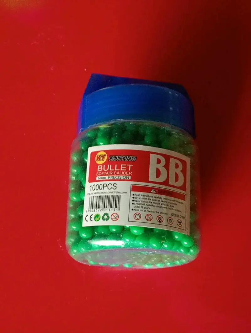 Balines verdes de airsoft 1000 unidades - 1