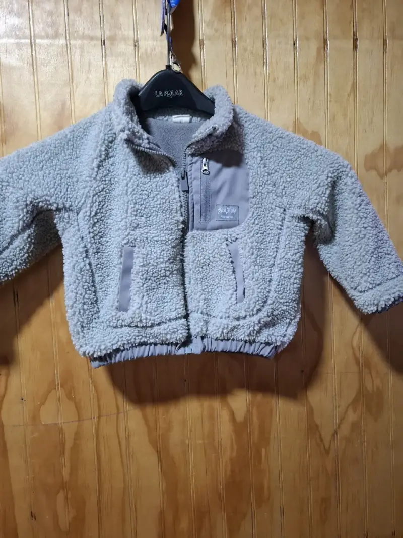 Chaqueta polar gris niño - 1