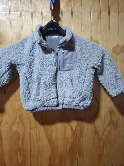 Chaqueta polar gris niño - miniatura 1