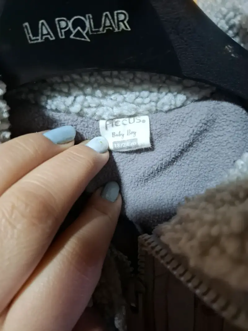 Chaqueta polar gris niño - 2