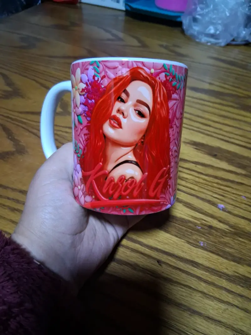 Taza personalizada diseño floral - 1