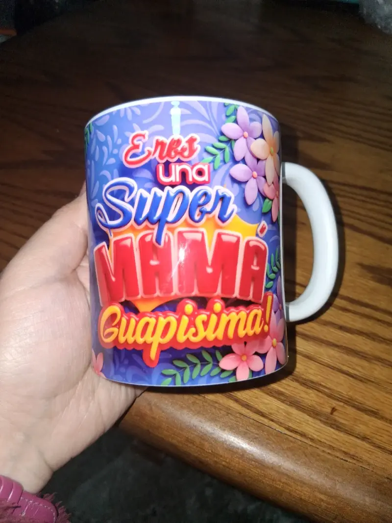 Taza personalizada diseño floral - 4