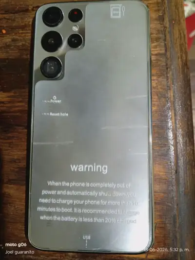 Smartphone Android gris - miniatura 1