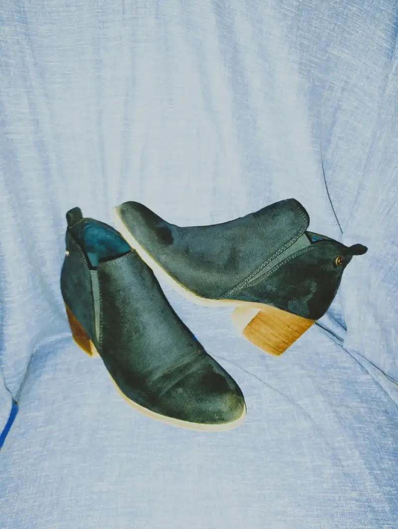 Botines color camel con taco - 2