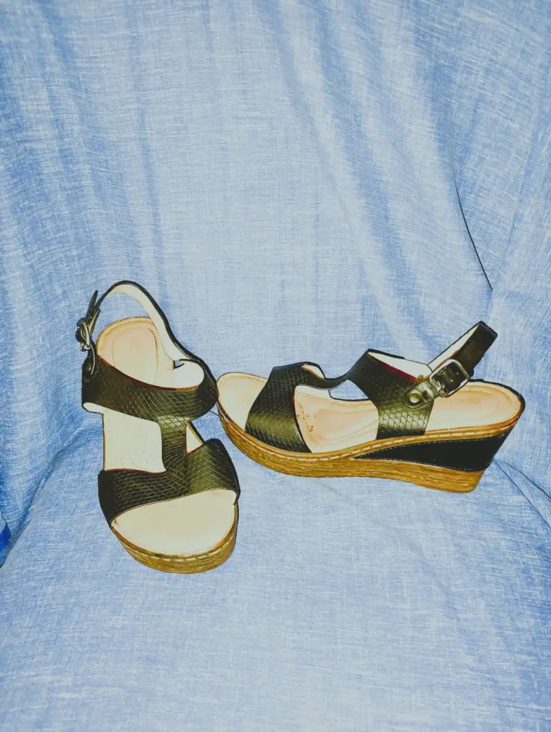 Botines color camel con taco - 5