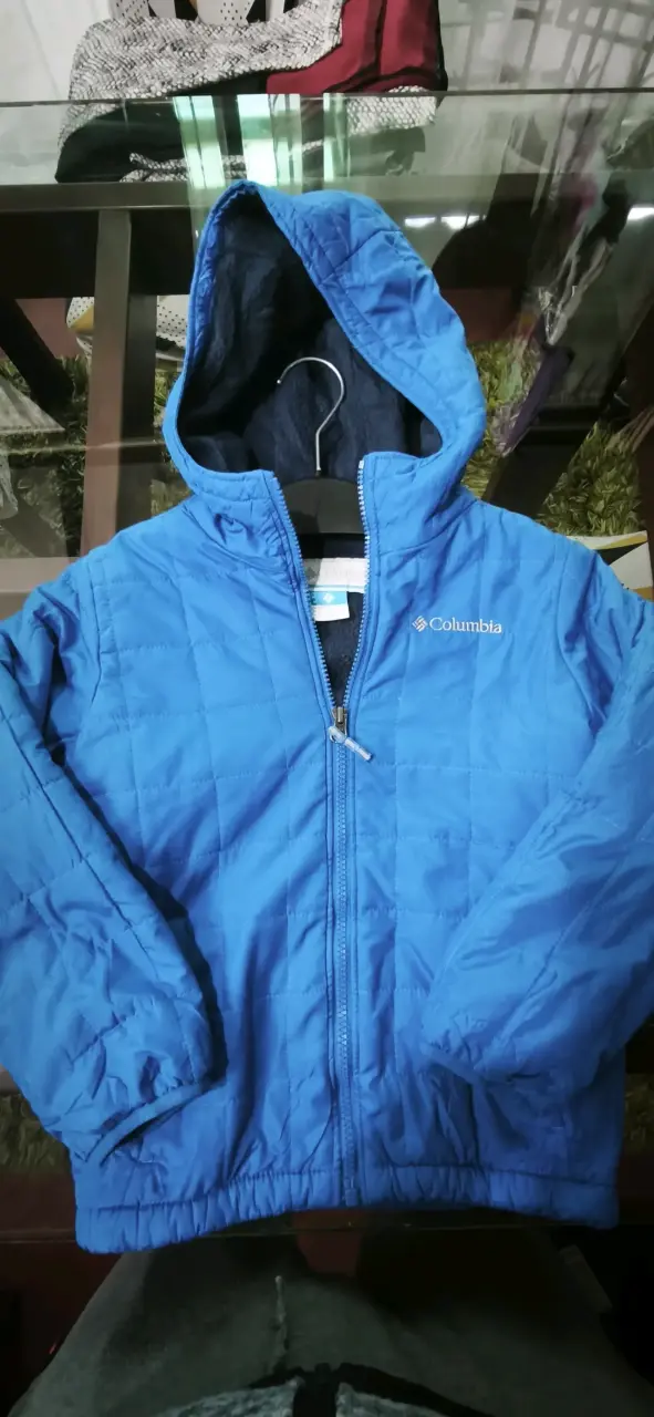 Chaqueta azul con capucha Columbia - 1