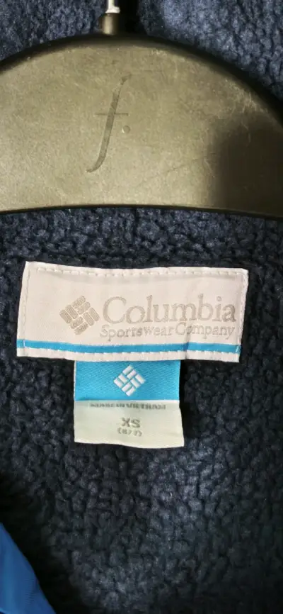 Chaqueta azul con capucha Columbia - miniatura 2