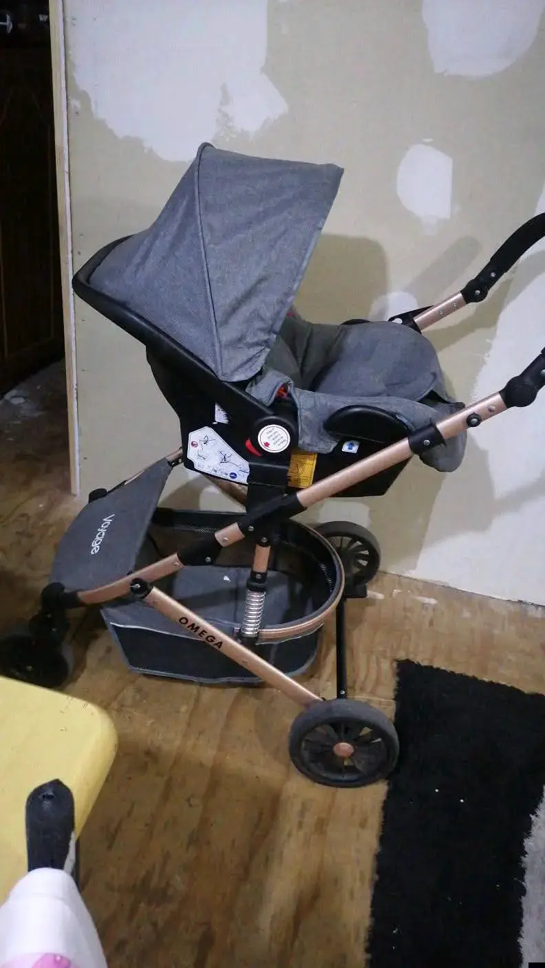 Coche de bebé Omega gris - 3
