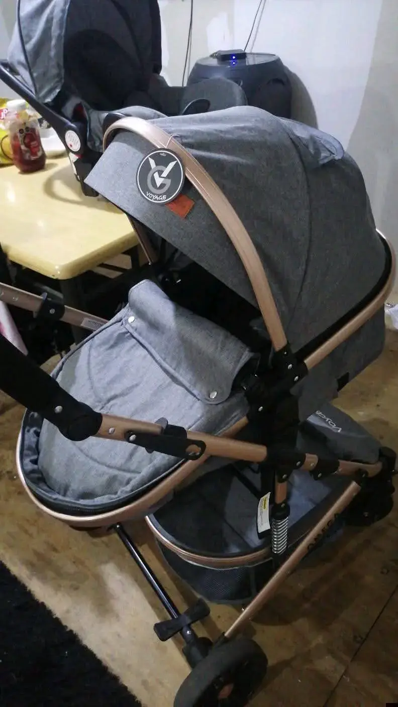 Coche de bebé Omega gris - 5