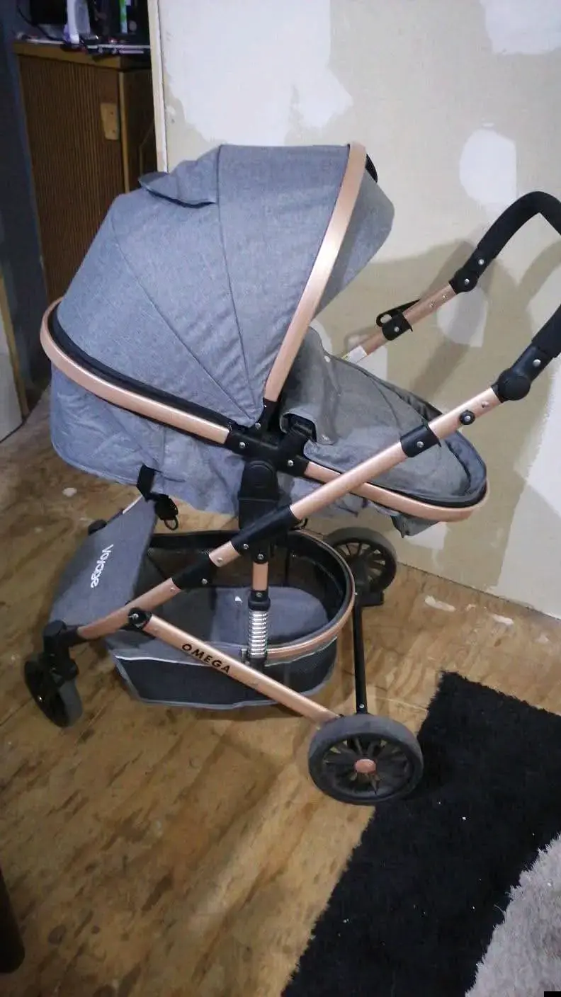 Coche de bebé Omega gris - 6