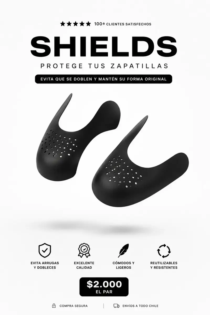 Protectores para zapatillas negros