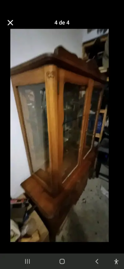 Vitrina antigua de madera - miniatura 4