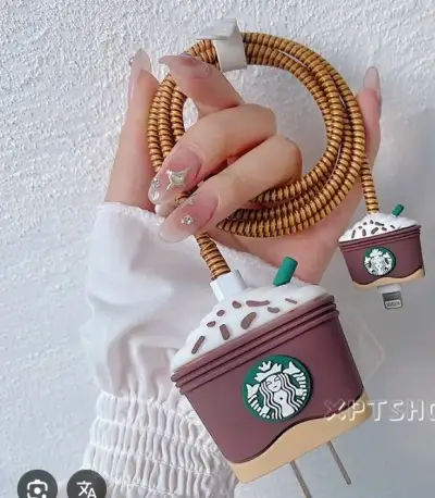 Cable cargador diseño frappuccino - miniatura 1