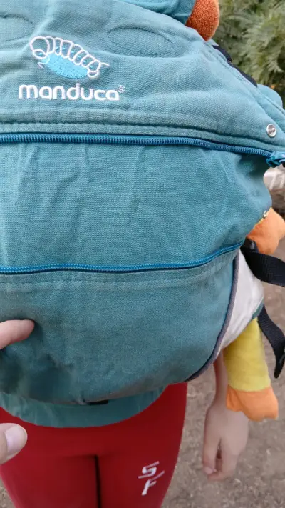 Mochila porta bebé Manduca Verde - miniatura 2