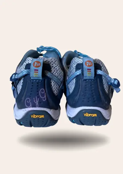 Zapatillas deportivas grises y azules waterpro - miniatura 3