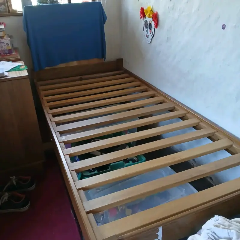 Cama CIC de madera 1 plaza x 1,90m