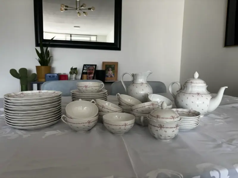 Juego de vajilla de te de porcelana - 1