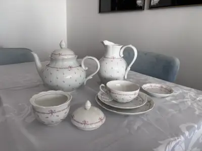 Juego de vajilla de te de porcelana - miniatura 2